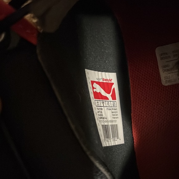 Puma Ferrari Woman shoes Size 8,5 US Black and Red - Picture 5 of 5